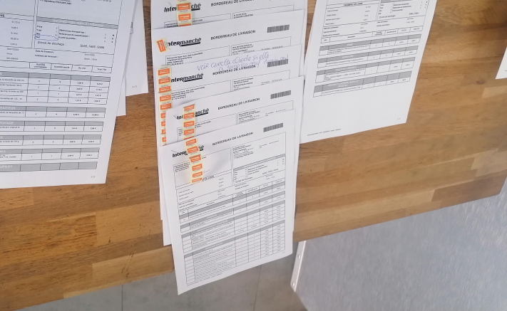 Printed order sheets