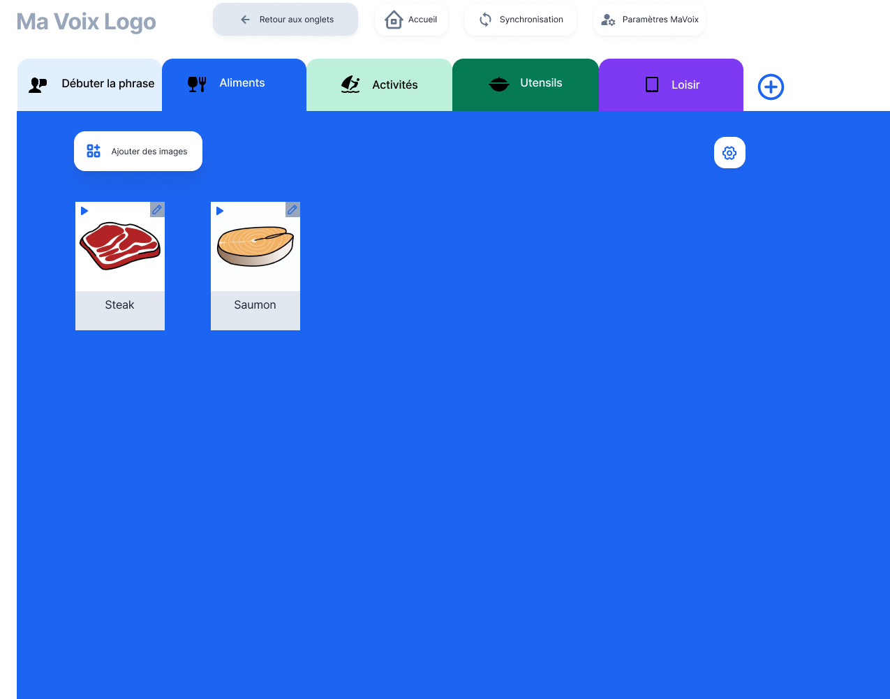 add pictogram screen