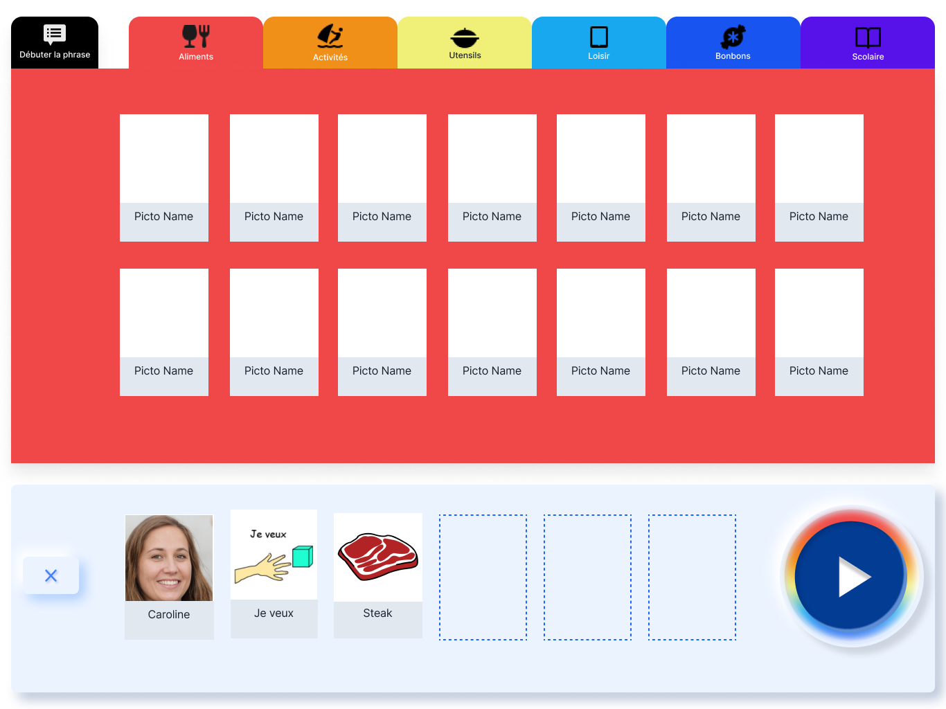 add pictogram screen