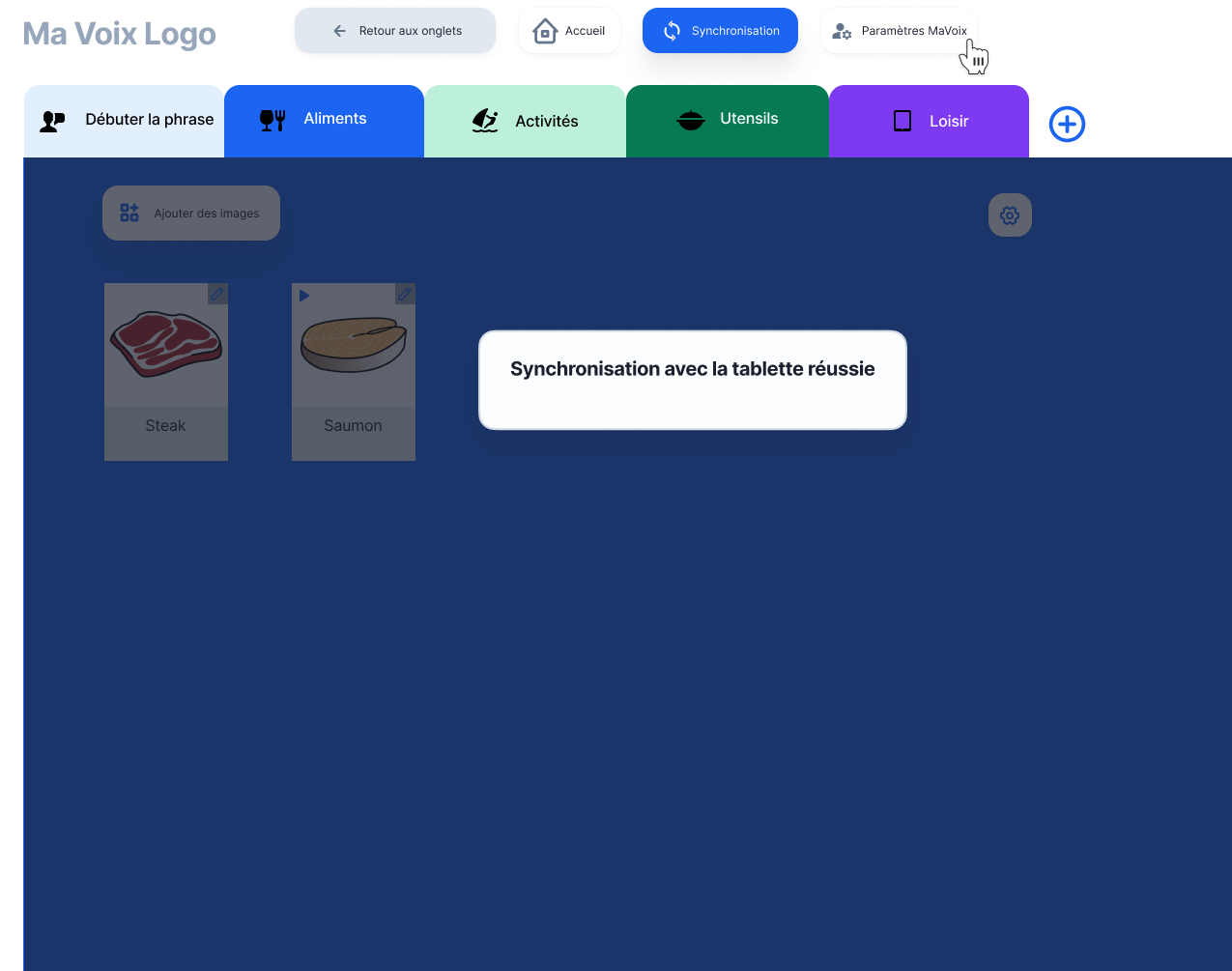 add pictogram screen